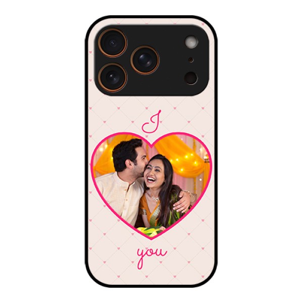 Apple iPhone 17 Pro Custom Glass Phone Case - Heart Shape Design