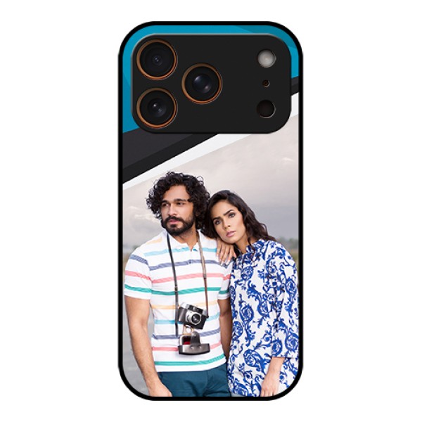 Apple iPhone 17 Pro Custom Glass Phone Case - Simple Pattern Photo Upload Design Apple iPhone 17 Pro Custom Glass Phone Case - Simple Pattern Photo Upload Design