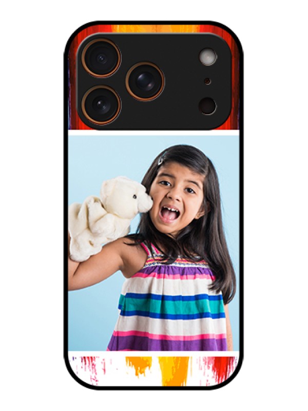 Custom Apple iPhone 17 Pro Custom Glass Phone Case - Multi Color Design