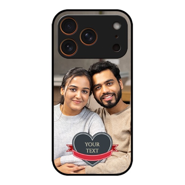 Apple iPhone 17 Pro Custom Glass Phone Case - Just Married Couple Design