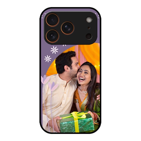 Apple iPhone 17 Pro Custom Glass Phone Case - Lavender Flowers Design