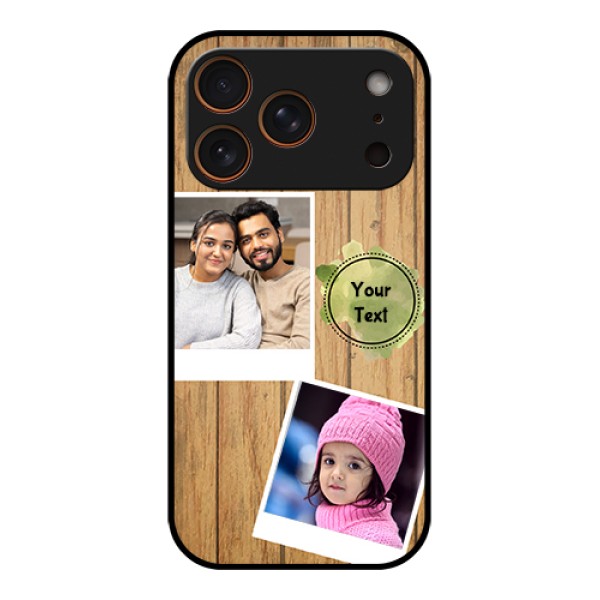 Apple iPhone 17 Pro Custom Glass Phone Case - Wooden Texture Design Apple iPhone 17 Pro Custom Glass Phone Case - Wooden Texture Design