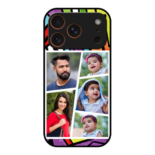 Apple iPhone 17 Pro Custom Glass Phone Case - Graffiti Pattern Design