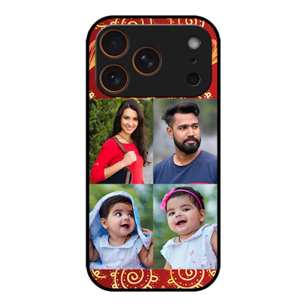 Apple iPhone 17 Pro Custom Glass Phone Case - 4 Image Traditional Design