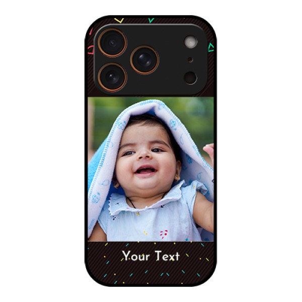 Apple iPhone 17 Pro Custom Glass Phone Case - With Confetti Birthday Design