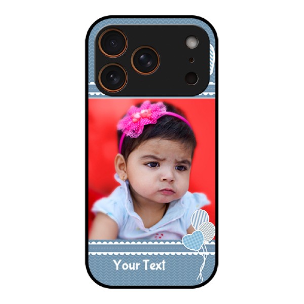 Apple iPhone 17 Pro Custom Glass Phone Case - With Kids Pattern Design