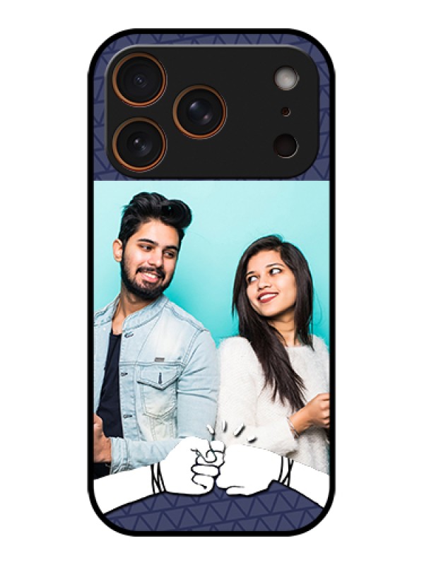 Custom Apple iPhone 17 Pro Custom Glass Phone Case - With Best Friends Design