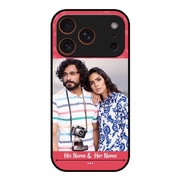 Apple iPhone 17 Pro Custom Glass Phone Case - Simple Love Design Apple iPhone 17 Pro Custom Glass Phone Case - Simple Love Design