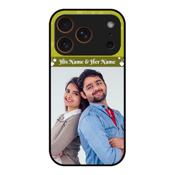 Apple iPhone 17 Pro Custom Glass Phone Case - You & Me Heart Design