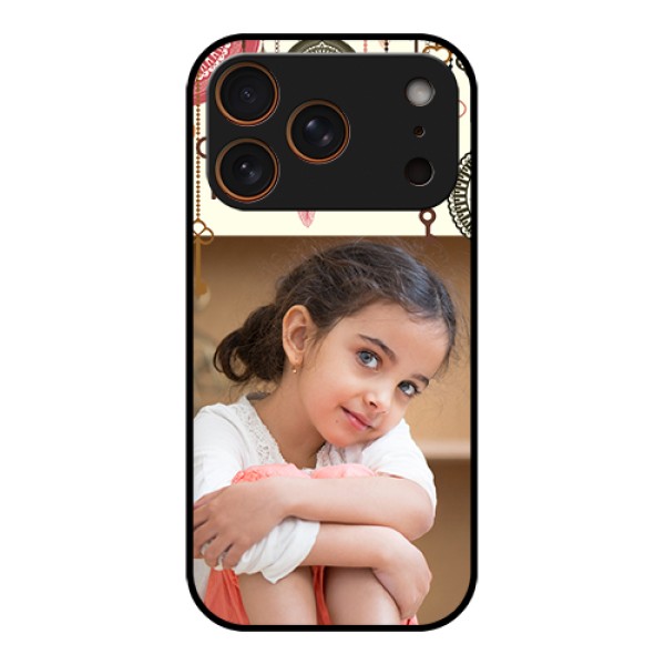 Apple iPhone 17 Pro Custom Glass Phone Case - Boho Style Design Apple iPhone 17 Pro Custom Glass Phone Case - Boho Style Design