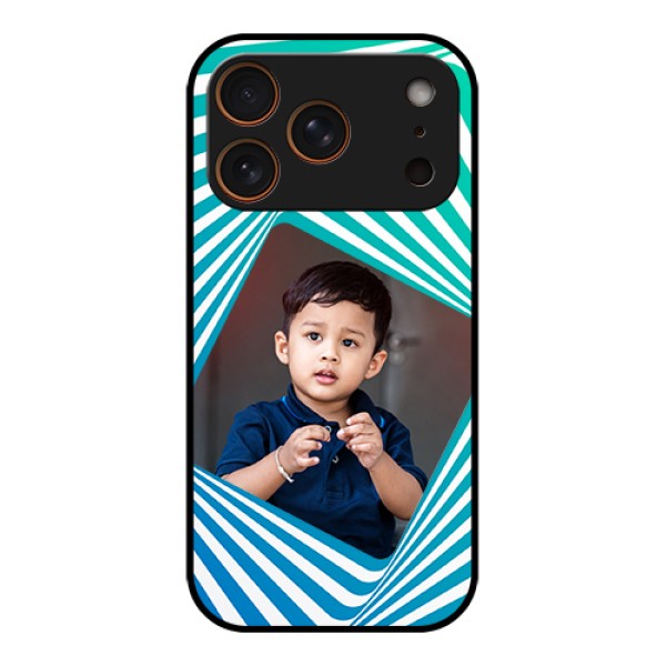 Apple iPhone 17 Pro Custom Glass Phone Case - Abstract Spiral Design