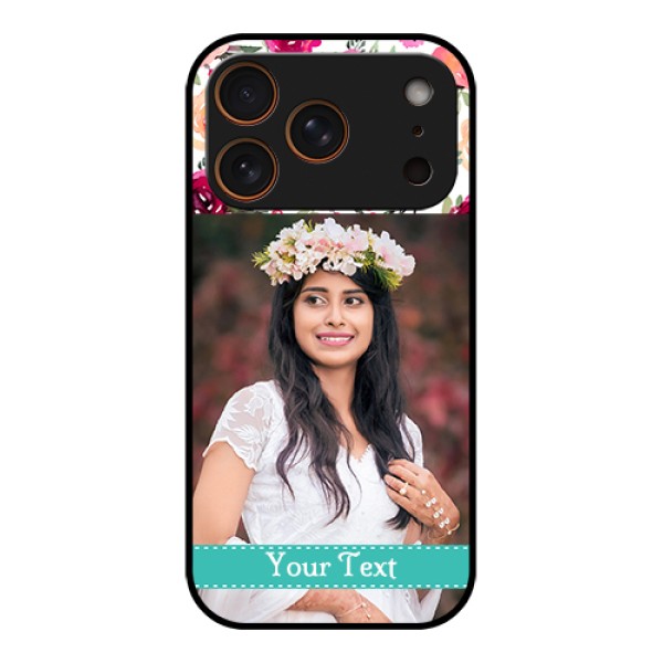 Apple iPhone 17 Pro Custom Glass Phone Case - Water Colors Floral Design