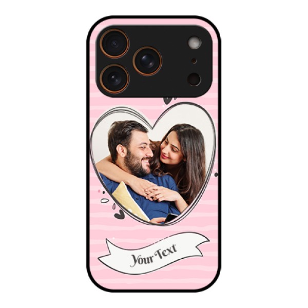 Apple iPhone 17 Pro Custom Glass Phone Case - Vintage Heart Design Apple iPhone 17 Pro Custom Glass Phone Case - Vintage Heart Design