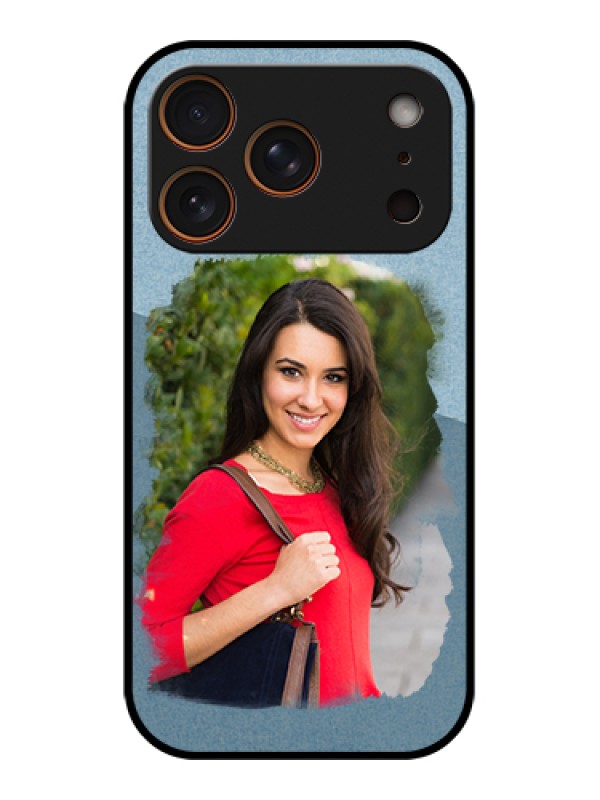 Custom Apple iPhone 17 Pro Custom Glass Phone Case - Grunge Line Art Design