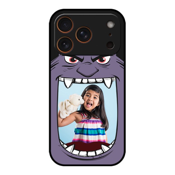 Apple iPhone 17 Pro Custom Glass Phone Case - Angry Monster Design