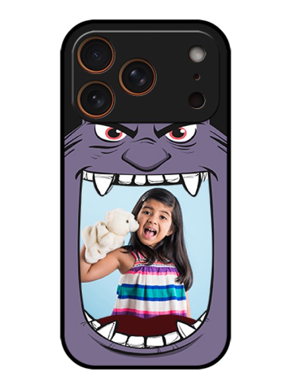Custom Apple iPhone 17 Pro Custom Glass Phone Case - Angry Monster Design