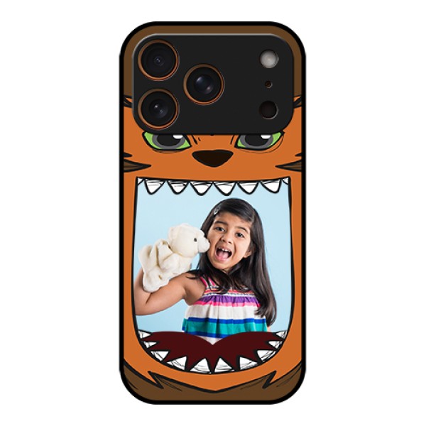 Apple iPhone 17 Pro Custom Glass Phone Case - Owl Monster Back Case Design Apple iPhone 17 Pro Custom Glass Phone Case - Owl Monster Back Case Design