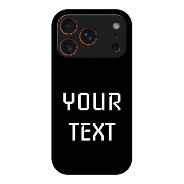 Apple iPhone 17 Pro Custom Glass Phone Case - Your Name Design Apple iPhone 17 Pro Custom Glass Phone Case - Your Name Design