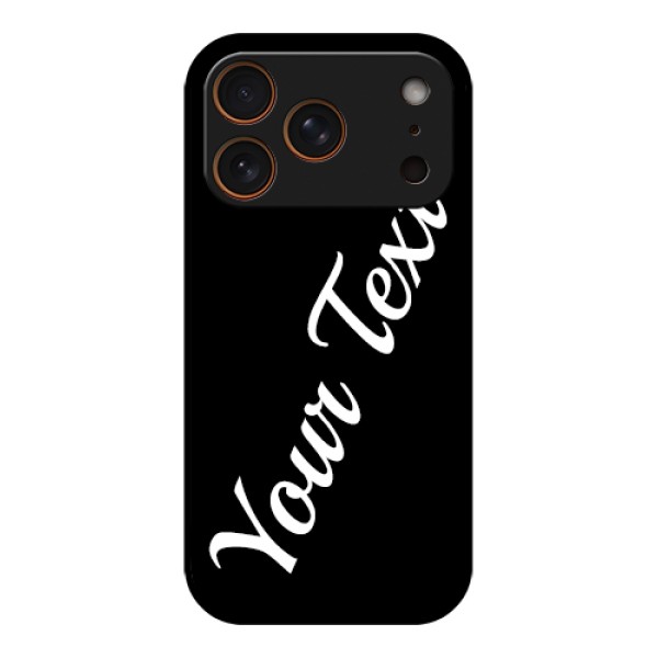 Apple iPhone 17 Pro Custom Glass Phone Case - With Your Name Design Apple iPhone 17 Pro Custom Glass Phone Case - With Your Name Design