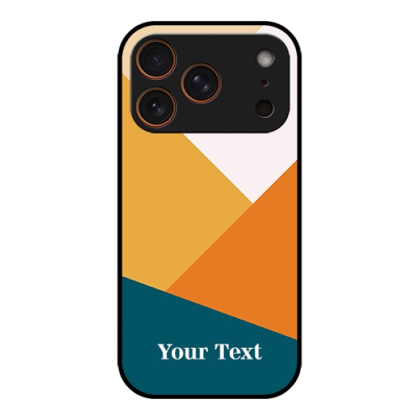 Apple iPhone 17 Pro Custom Glass Phone Case - Stacked Multi - Colour Design Apple iPhone 17 Pro Custom Glass Phone Case - Stacked Multi - Colour Design
