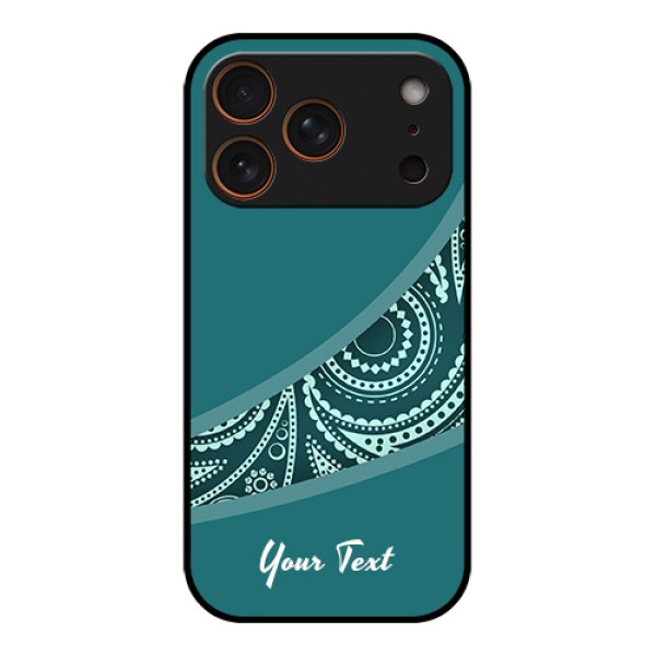 Apple iPhone 17 Pro Custom Glass Phone Case - Semi Visible Floral Design