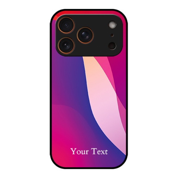 Apple iPhone 17 Pro Custom Glass Phone Case - Digital Abstract Overlap Design Apple iPhone 17 Pro Custom Glass Phone Case - Digital Abstract Overlap Design