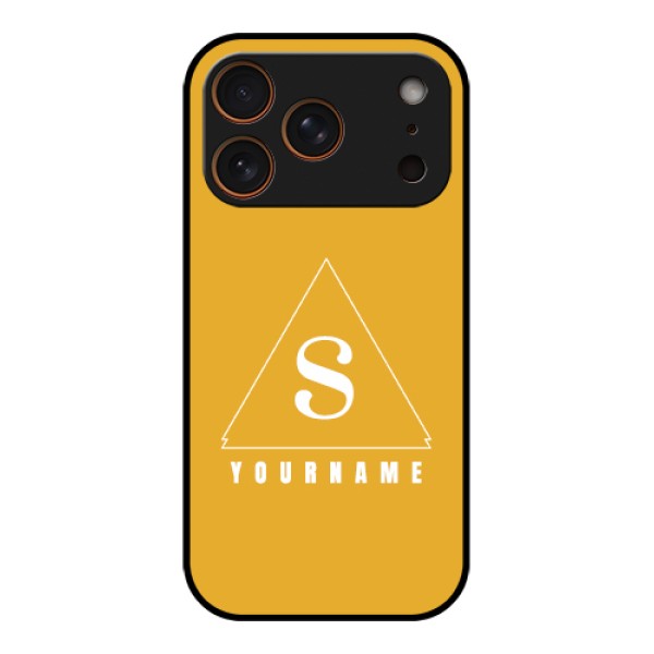 Apple iPhone 17 Pro Custom Glass Phone Case - Simple Triangle Design