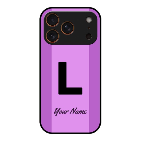 Apple iPhone 17 Pro Custom Glass Phone Case - Tricolor Custom Text Design
