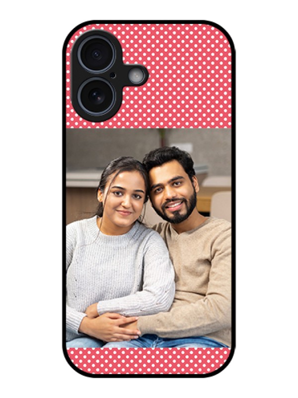 Custom Apple iPhone 17 Custom Glass Phone Case - White Dotted Design