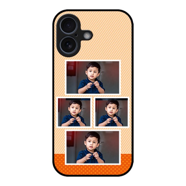 Apple iPhone 17 Custom Glass Phone Case - Bulk Photos Upload Design