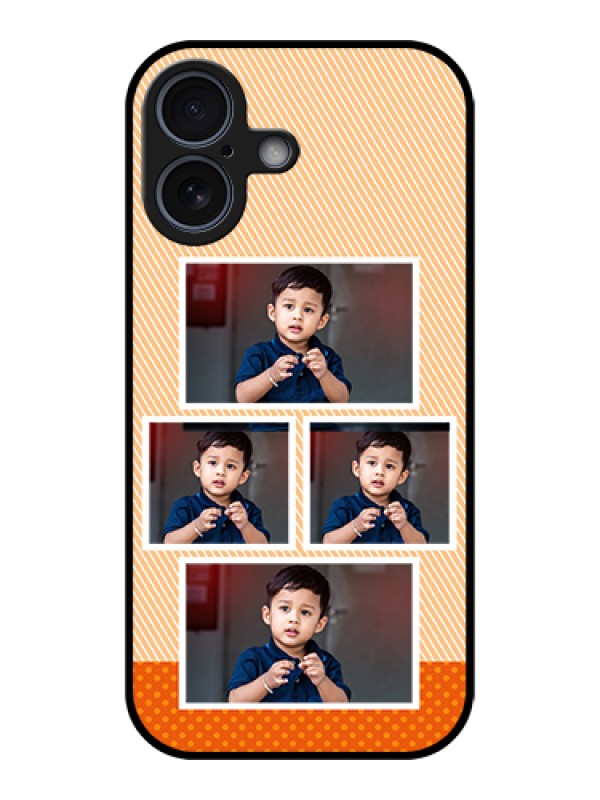 Custom Apple iPhone 17 Custom Glass Phone Case - Bulk Photos Upload Design