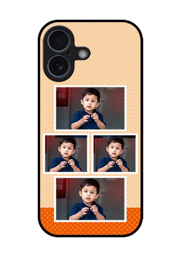 Apple iPhone 17 Custom Glass Phone Case - Bulk Photos Upload Design