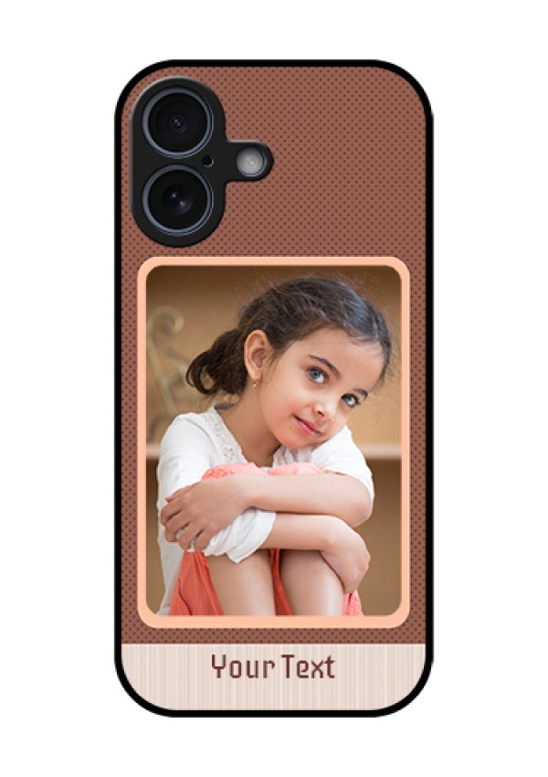 Apple iPhone 17 Custom Glass Phone Case - Simple Pic Upload Design