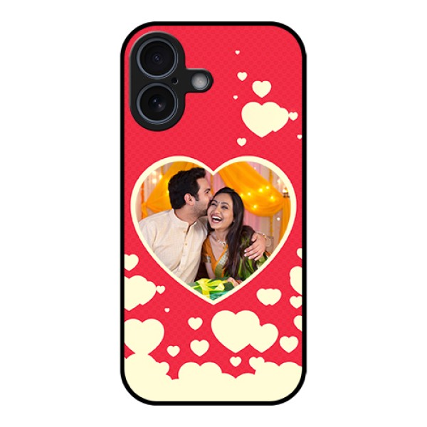 Apple iPhone 17 Custom Glass Phone Case - Love Symbols Phone Cover Design
