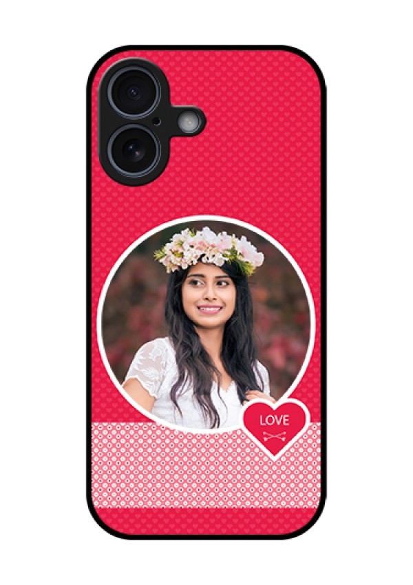 Apple iPhone 17 Custom Glass Phone Case - Pink Color Pattern Design