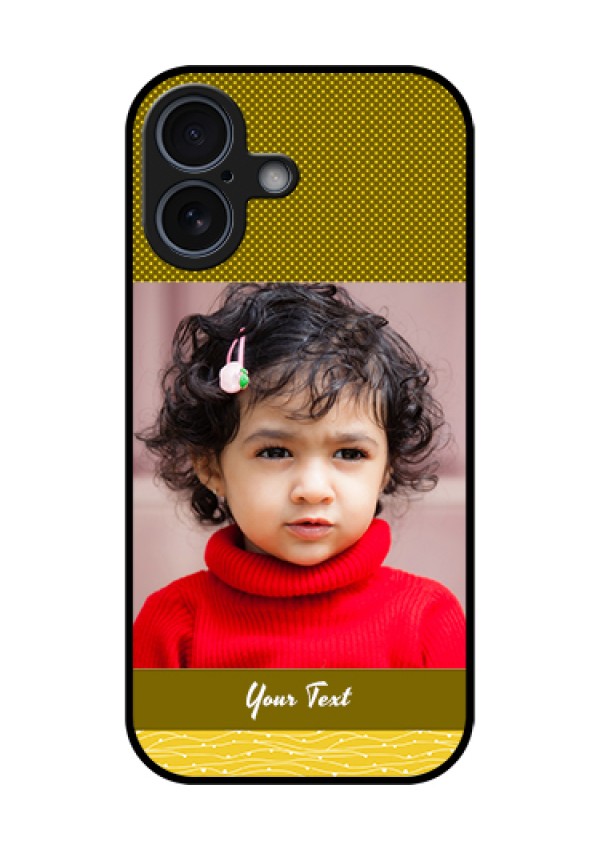 Apple iPhone 17 Custom Glass Phone Case - Simple Green Color Design