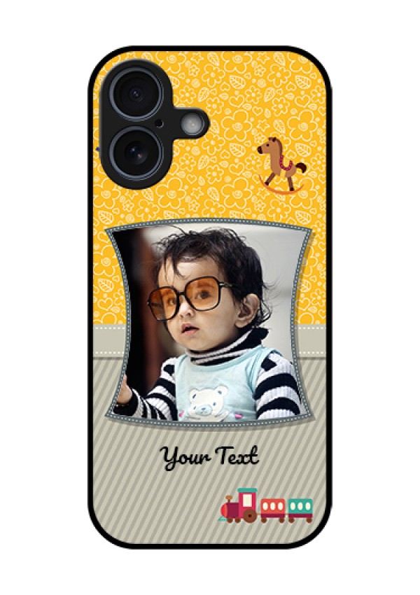 Apple iPhone 17 Custom Glass Phone Case - Baby Picture Upload Design