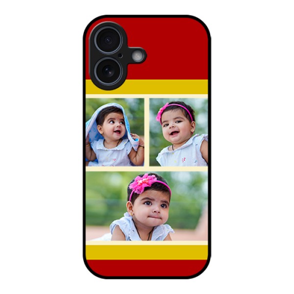 Apple iPhone 17 Custom Glass Phone Case - Multiple Pic Upload Design Apple iPhone 17 Custom Glass Phone Case - Multiple Pic Upload Design
