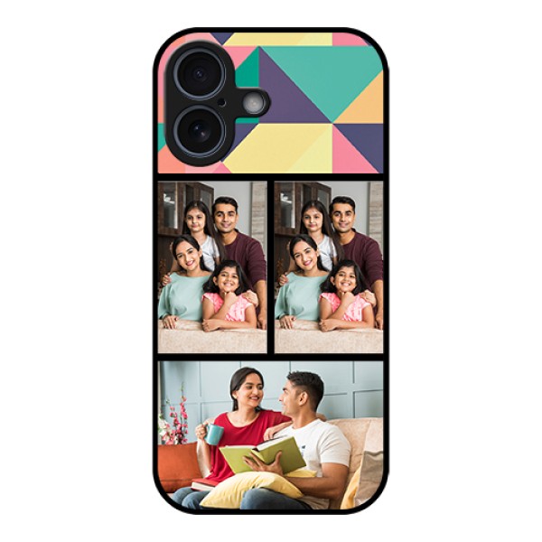 Apple iPhone 17 Custom Glass Phone Case - Bulk Pic Upload Design Apple iPhone 17 Custom Glass Phone Case - Bulk Pic Upload Design