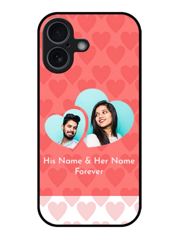 Custom Apple iPhone 17 Custom Glass Phone Case - Couple Pic Upload Design