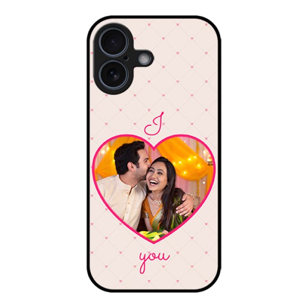 Apple iPhone 17 Custom Glass Phone Case - Heart Shape Design