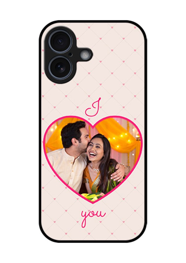 Apple iPhone 17 Custom Glass Phone Case - Heart Shape Design