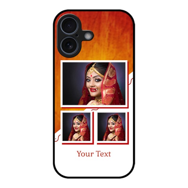 Apple iPhone 17 Custom Glass Phone Case - Wedding Memories Design Apple iPhone 17 Custom Glass Phone Case - Wedding Memories Design