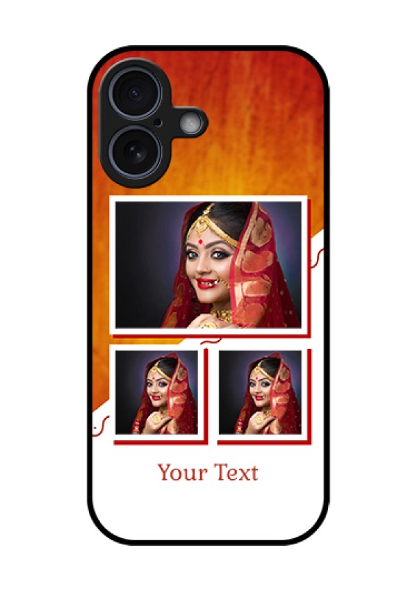Apple iPhone 17 Custom Glass Phone Case - Wedding Memories Design