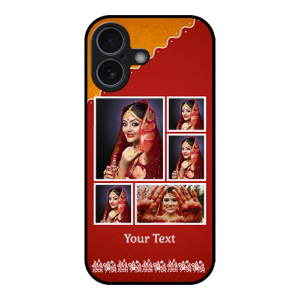 Apple iPhone 17 Custom Glass Phone Case - Wedding Pic Upload Design Apple iPhone 17 Custom Glass Phone Case - Wedding Pic Upload Design