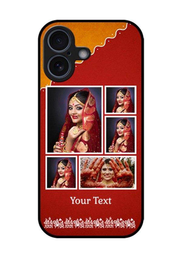 Apple iPhone 17 Custom Glass Phone Case - Wedding Pic Upload Design