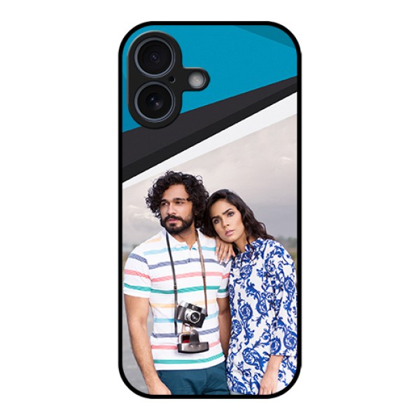 Apple iPhone 17 Custom Glass Phone Case - Simple Pattern Photo Upload Design Apple iPhone 17 Custom Glass Phone Case - Simple Pattern Photo Upload Design