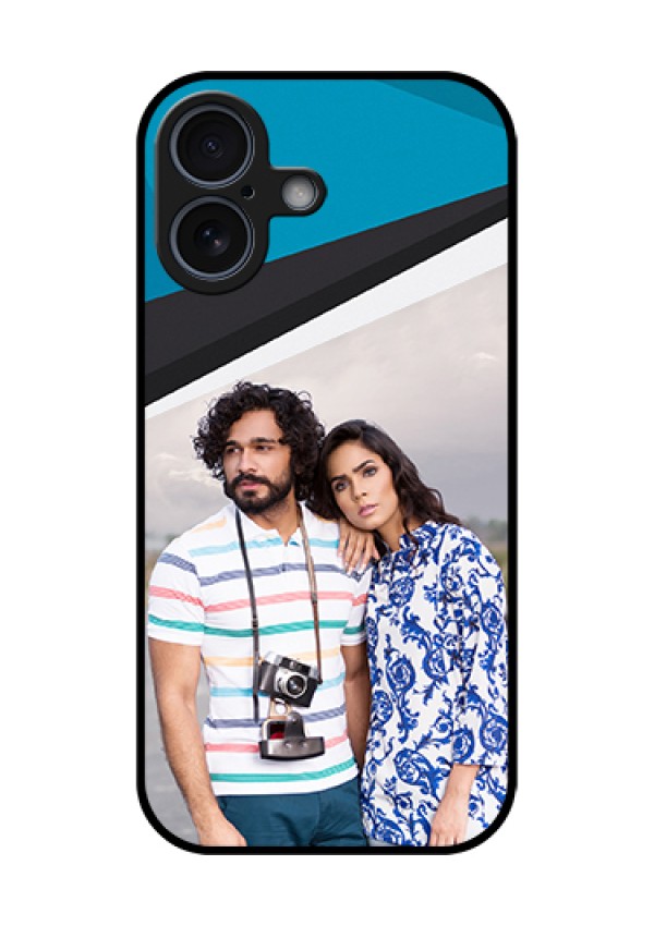 Apple iPhone 17 Custom Glass Phone Case - Simple Pattern Photo Upload Design