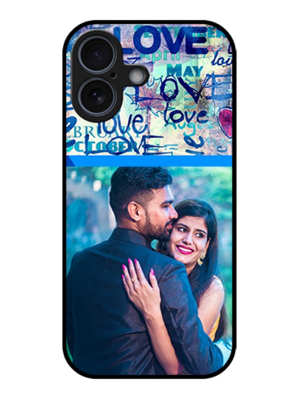 Custom Apple iPhone 17 Custom Glass Phone Case - Colorful Love Design
