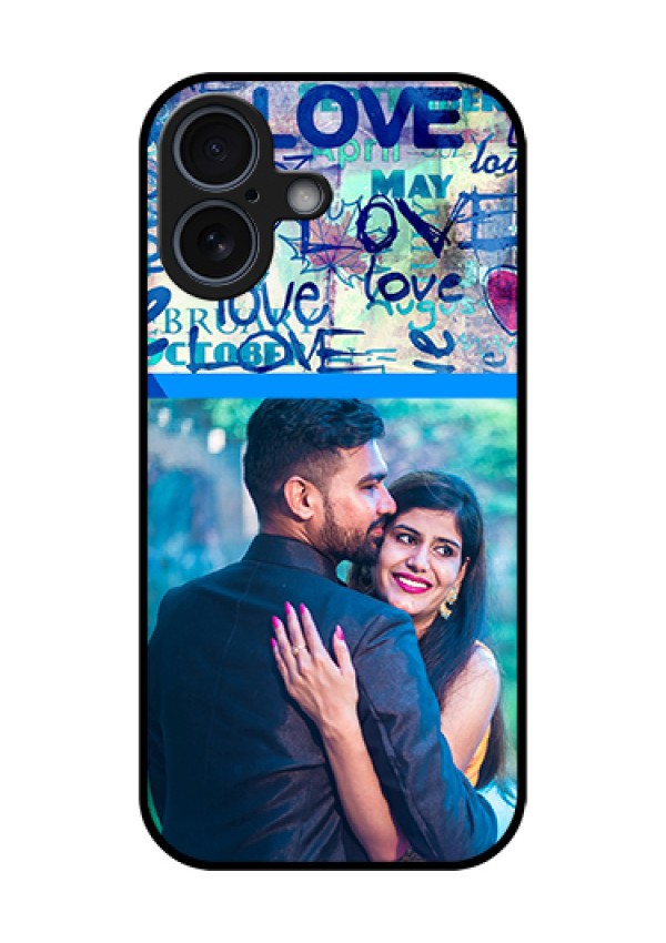Apple iPhone 17 Custom Glass Phone Case - Colorful Love Design
